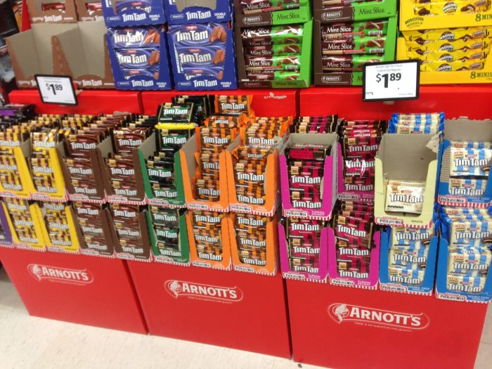 Tim tam quà lưu niệm ở Úc