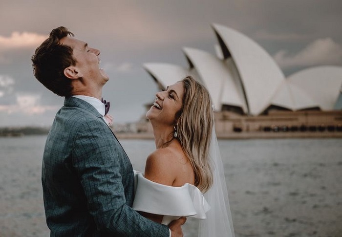 Chụp ảnh cưới tại nhà hát con sò Sydney