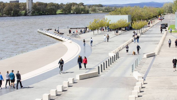Hồ Burley Griffin - Đi bộ tại hồ