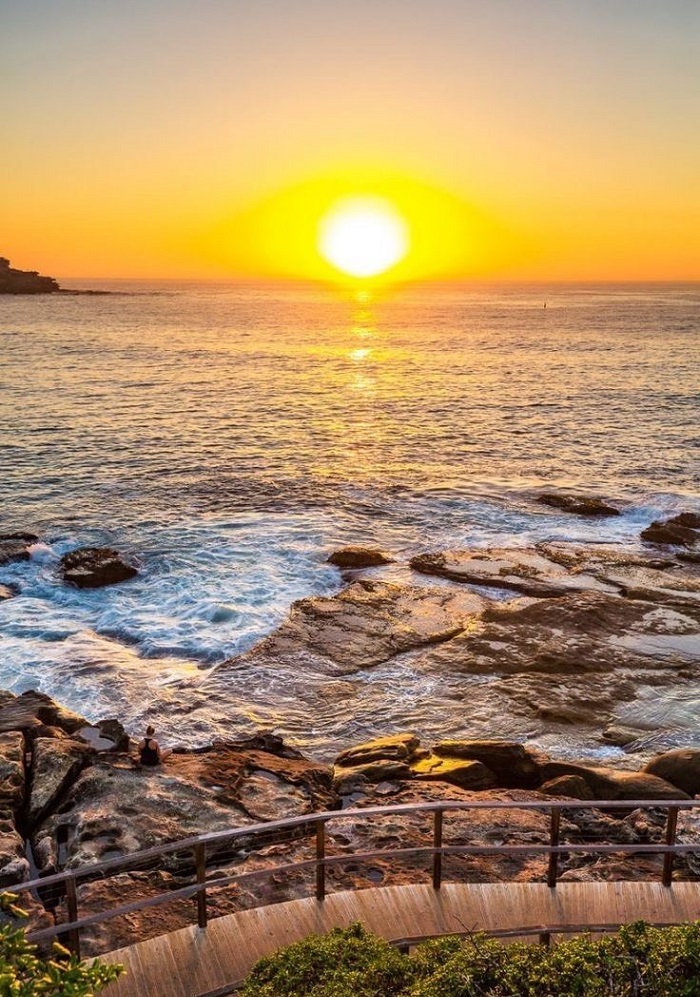 Hoàng hôn tại biển Bondi, địa điểm du lịch Sydney