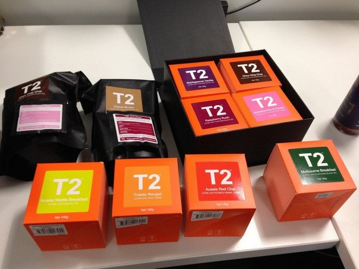 Đi Melbourne mua gì - Bao bì trà T2