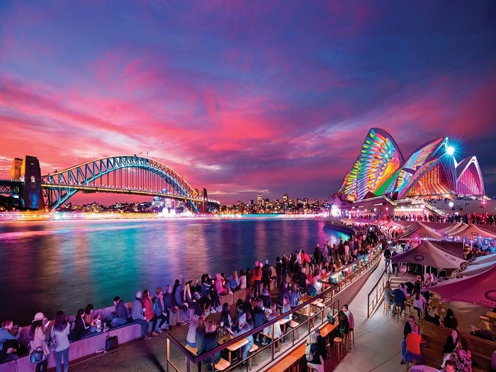 Địa điểm diễn ra lễ hội ánh sáng Vivid Sydney