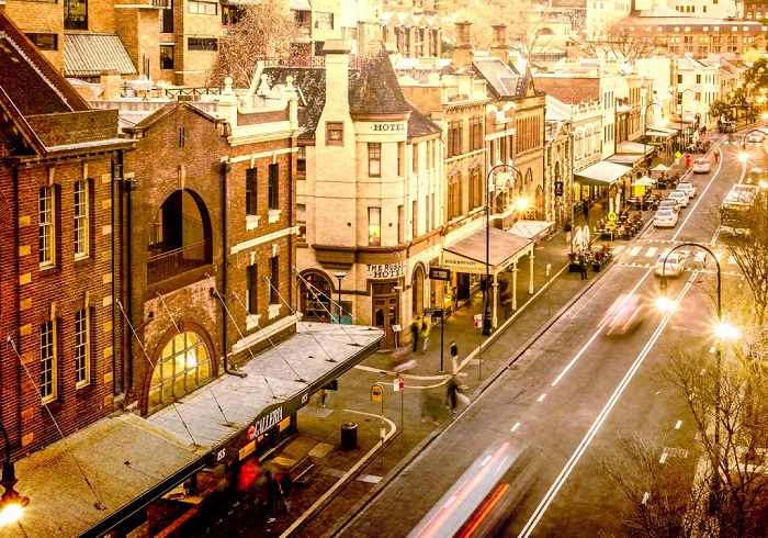 Du lịch Sydney nên đi đâu - Khung cảnh Khu lịch sử The Rocks