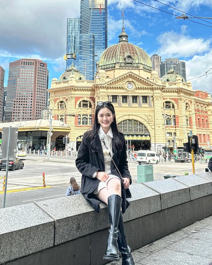 Ga Flinders Street Station là góc chụp ảnh quen thuộc của du khách. Nguồn: elaine_ngeoh