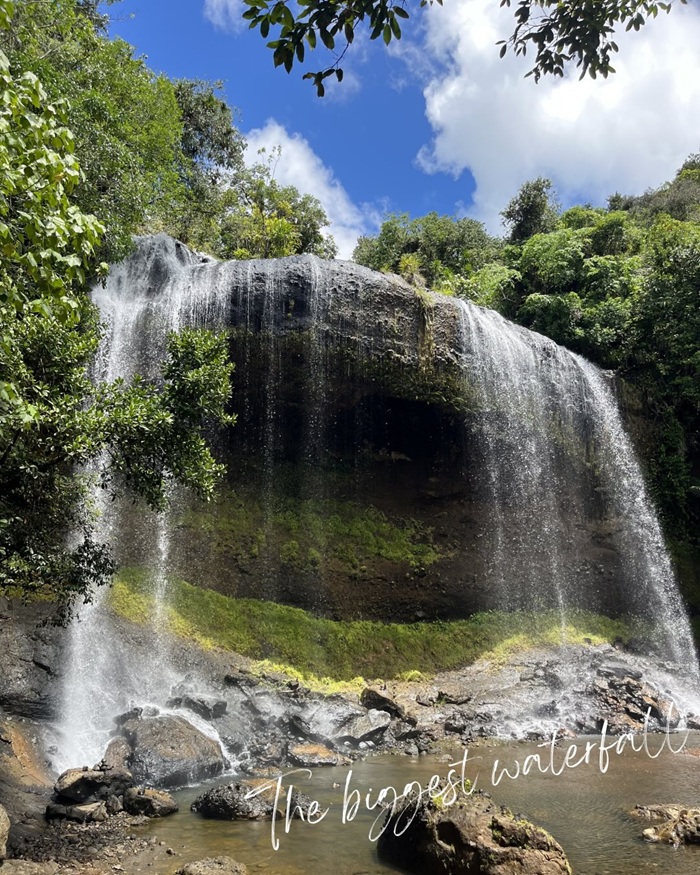 Thác nước Ngardmau Waterfall nằm giữa không gian rừng nhiệt đới. Nguồn: _mh_jocv